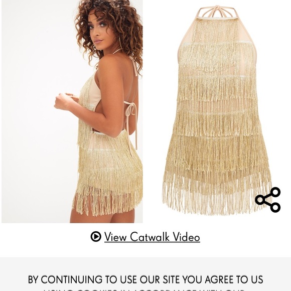 pretty little thing fringe jumpsuit